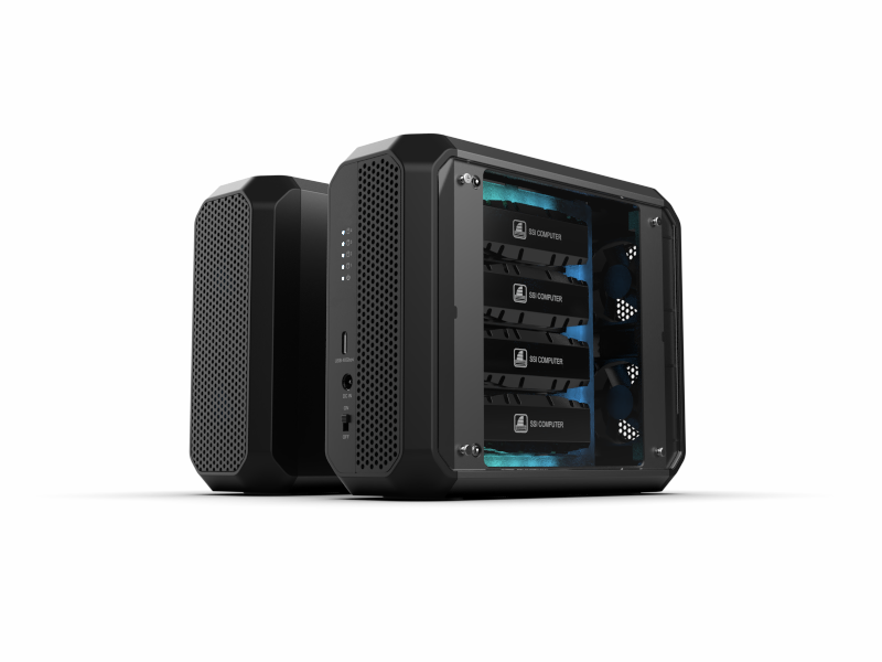 RGB USB4 4 Bay M.2 Enclosure